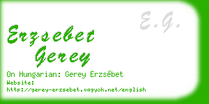 erzsebet gerey business card