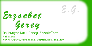 erzsebet gerey business card
